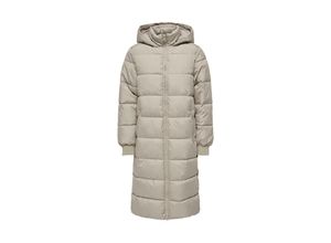 5715432718755 - JDY Steppmantel JDYVISKAS LIFE PADDED HOOD JACKET OTW Simply Taupe Unifarben Grau - Gr XS