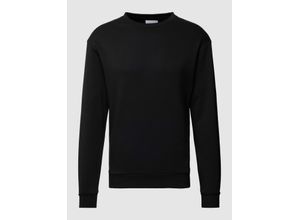 5715434100947 - JACK & JONES Sweatshirt JJEBRADLEY SWEAT CREW Black Unifarben Schwarz - Gr M