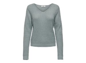 5715434819689 - JDY V-Pullover Ellen Abyss Unifarben Grün - Gr S