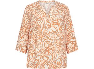 5715494262210 - Wasabi CONCEPT Shirtbluse WA-Fiona 2 Split-Neck 3 4-Arm für Damen orange M