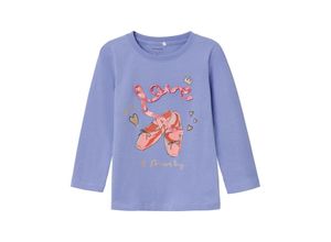 5715501097545 - - Langarmshirt NMFTINELLA DREAM BIG in blau Gr92