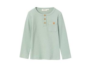 5715501133977 - Lil Atelier - Langarmshirt NMMRAJO BUTTONS in jadeite Gr92