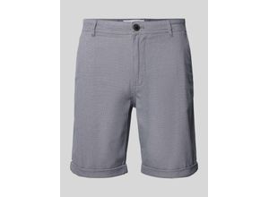 5715501231345 - Slim Fit Bermudas in unifarbenem Design Modell LUTON