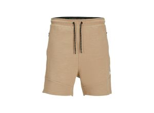 5715501751430 - JACK & JONES Sweatshorts JPSTGORDON AIR SWEAT SHORTS Crockery Unifarben Beige - Gr L