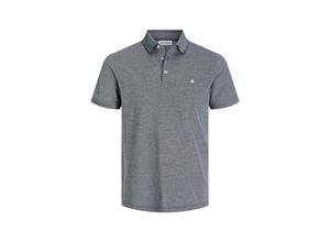 5715501875990 - JACK & JONES Poloshirt JJEPAULOS POLO SS NOOS Anthracite CLASSIC Unifarben Grau - Gr L