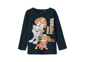 5715501952592 - - Langarmshirt NMFNUBINA PAW PATROL in dark sapphire Gr92