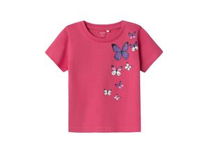 5715502017351 - - T-Shirt NMFBEATE SCHMETTERLINGE in rethink pink Gr104