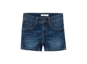 5715502109070 - - Jeans-Shorts NKFSALLI Slim Fit in dark blue denim Gr128