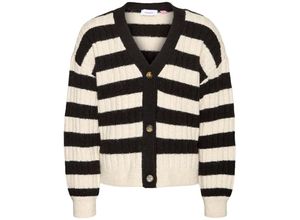 5715502344242 - VERO MODA GIRL - Strickjacke VMELYA in black white Gr116