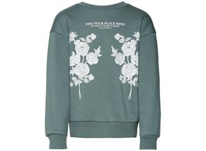 5715502648647 - VERO MODA GIRL - Sweatshirt VMMILA LS FLOWER in dark forest Gr116