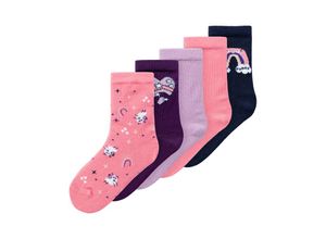 5715503211444 - - Socken NMFVINNI 5er-Set in dark sapphire Gr19-21