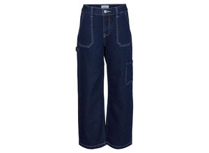 5715503990448 - VERO MODA GIRL - Jeans VMAMBER STRA CARGO VI3396 in dark blue denim Gr152