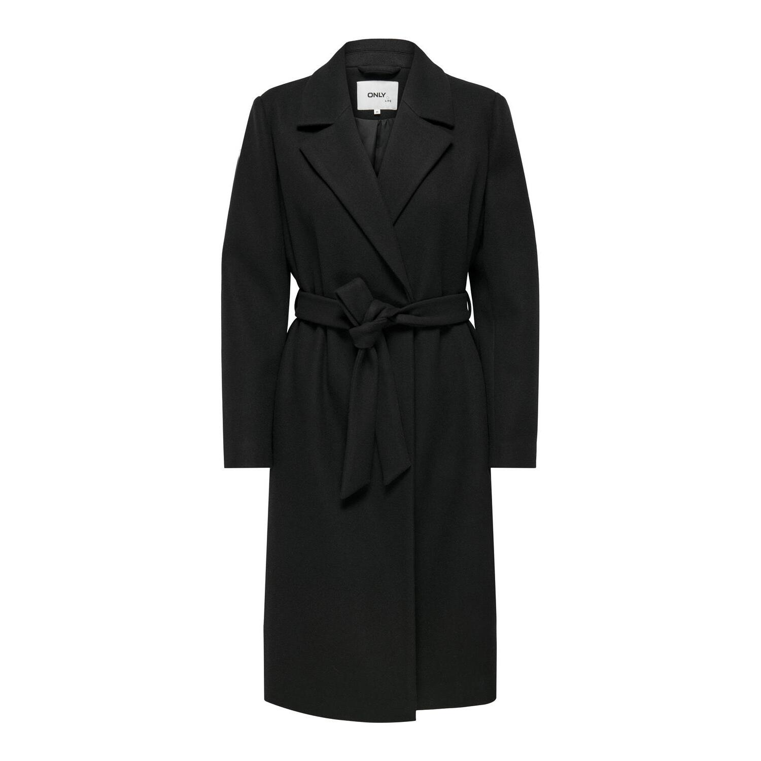 5715504043990 - ONLALVILDA LIFE WRAP COAT OTW NOOS Mantel schwarz in XL