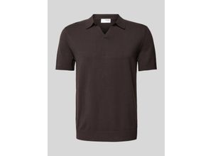 5715504522587 - Slim Fit Poloshirt mit V-Ausschnitt Modell TELLER