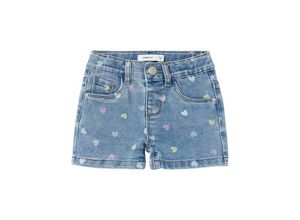 5715505347332 - - Jeans-Shorts NMFSALLI HEARTS 3555-ON in medium blue denim Gr92