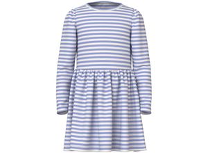 5715505431659 - - Langarm-Kleid NMFVALENTINA STRIPES in lila weiß Gr98