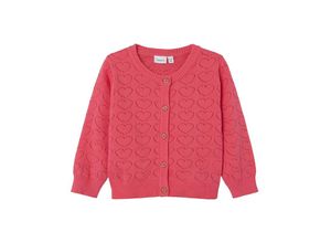 5715505981260 - - Strickjacke NMFDESILLO HEARTS in camellia rose Gr92