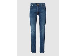 5715506032152 - Slim Fit Jeans mit Label-Patch Modell GLENN