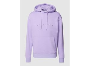 5715506785430 - Hoodie mit gerippten Abschlüssen