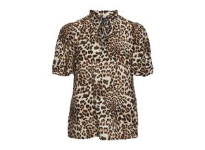 5715506827178 - VERO MODA Blusenshirt Josie Sandshell Betty Animalprint Beige - Gr M