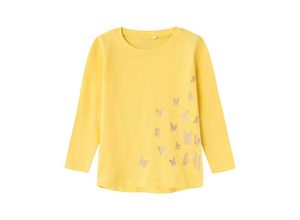 5715506856123 - - Langarmshirt NMFVIOLET SCHMETTERLINGE in yarrow Gr122 128