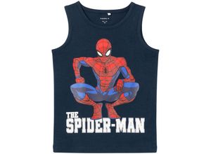 5715507111108 - - Tanktop NMMNIHIL SPIDERMAN in dark sapphire Gr98