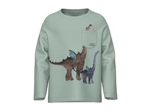 5715507180012 - - Sweatshirt NMMDRAG DRAGONS in silt green Gr92