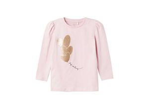 5715507196198 - - Langarmshirt NMFFARLE KEEP SMILING in parfait pink Gr92