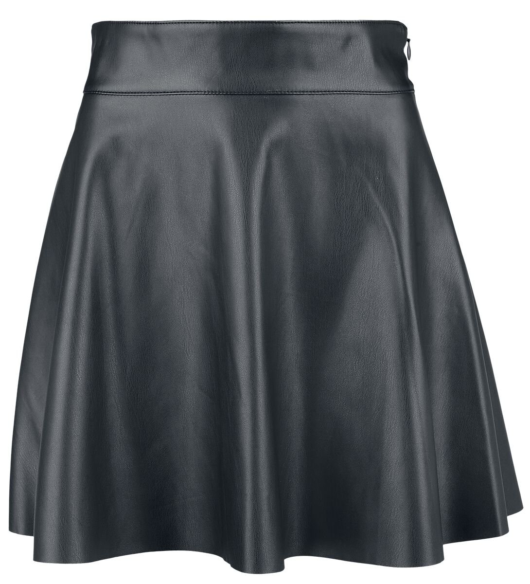 5715507585206 - NMandy PU HW Flared skirt WVN NOOS Kurzer Rock schwarz in S