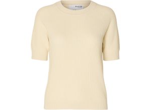 5715507745433 - SELECTED FEMME Strickpullover Halbarm für Damen beige L