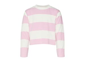 5715508049806 - VERO MODA GIRL - Langarmshirt VMONELLA STRIPE CROPPED in pastel lavender Gr116