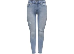 5715508106950 - ONLY® Jeanshose Five-Pocket Destroyed-Optik für Damen blau M 30