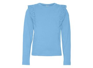 5715508166305 - VERO MODA GIRL - Langarmshirt VMPANNA GLENN RUFFLE in dutch canal Gr116