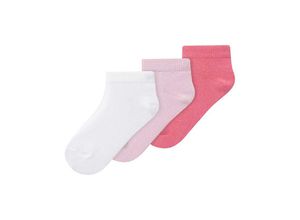 5715508519309 - - Sneakersocken NMFVILMA FOOTIE 3er Pack in bright ehite Gr19-21