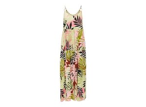 5715508562985 - ONLY Trägerkleid ONLSANDIE LIFE STRAP MAXI DRESS PTM Tropical Peach Bali palm GeblmtFloral Bunt - Gr M