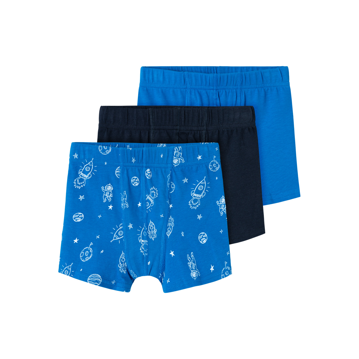 5715509391539 - Boxershorts Baby Jungen Name it Skydiver Space (x3)