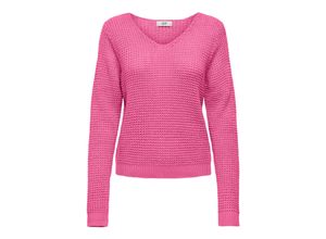 5715509594732 - JDY V-Pullover Ellen Ibis Rose Unifarben Pink - Gr XL