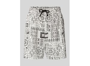 5715510001984 - Shorts mit Allover-Muster Modell BOLD LIFE