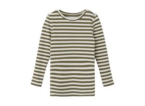 5715510366199 - - Langarmshirt NKFSURAJA STRIPES MINI in grün weiß Gr86