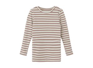 5715510370516 - - Langarmshirt NKFSURAJA STRIPES MINI in braun weiß Gr92