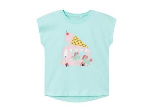 5715510911702 - - T-Shirt NMFVIGEA MAGICAL ICECREAM VAN in blue tint Gr92