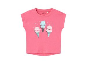 5715510911832 - - T-Shirt NMFVIGEA HAPPY ICECREAM in camellia rose Gr98
