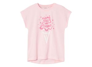 5715510912273 - - T-Shirt NKFVIOLET FULL OF FLAVOUR- in parfait pink Gr122 128