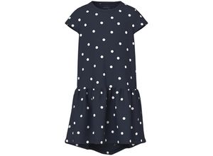 5715510940818 - - Kurzarmkleid NKFVIGGA DOTS in dark sapphire Gr134