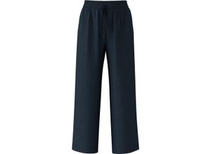 5715511001570 - SELECTED FEMME Stoffhose Leinenanteil Diagonaltaschen für Damen blau 36