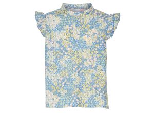 5715511683936 - VERO MODA GIRL - Bluse VMFIA RUFFLE in blau gelb Gr116