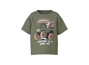 5715511720297 - - T-Shirt NMMVAGNO GOOD DAY in oil green Gr92