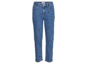 5715511766608 - VERO MODA GIRL - Jeans VMOLIVIA MOM EMB RA379 in medium blue denim Gr116