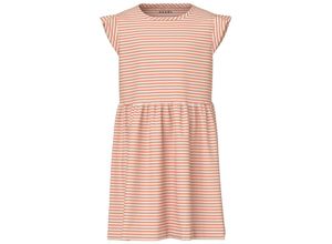 5715511900385 - - Kleid NMFVINANNA CAPSL STRIPES in papaya punch Gr92