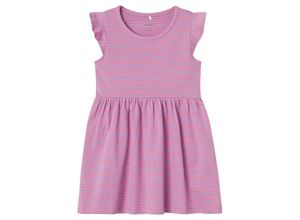 5715511900446 - - Kleid NMFVINANNA CAPSL STRIPES in pink power Gr92